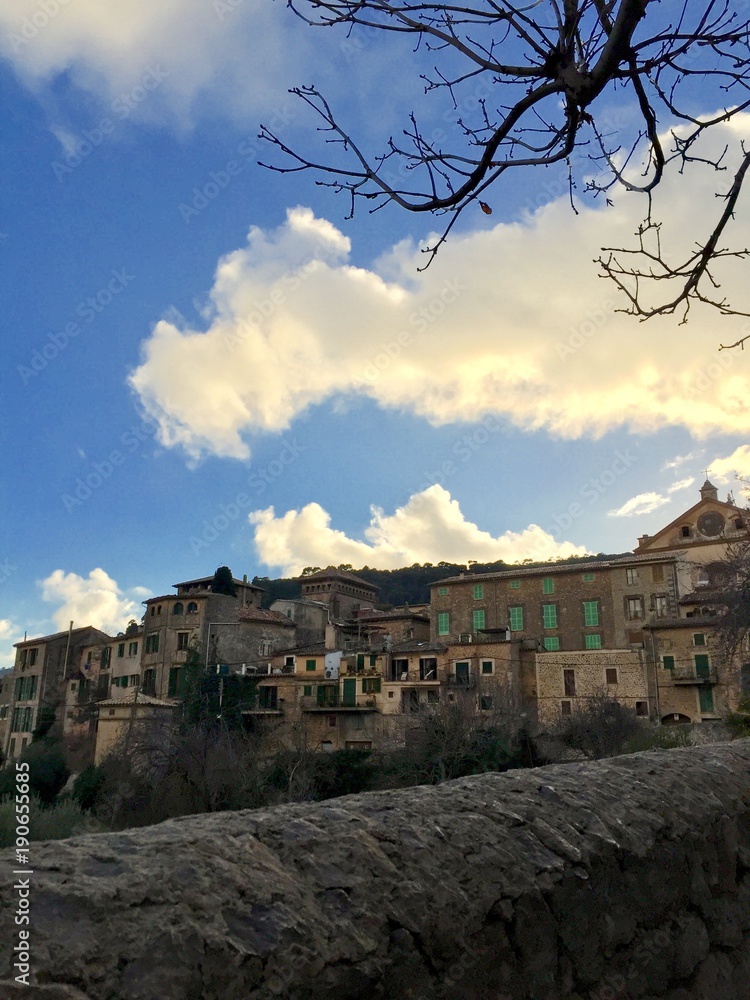 Landscape of Valldemossa in Mallorca