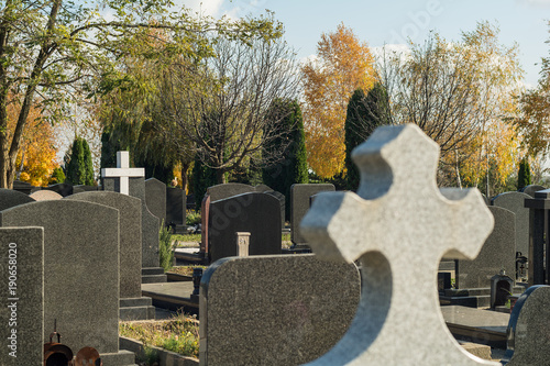 Belgrade cemetery 'Lesce' in Serbia
