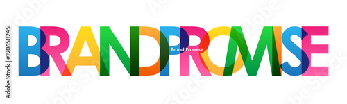 BRAND PROMISE Vector Letters Icon