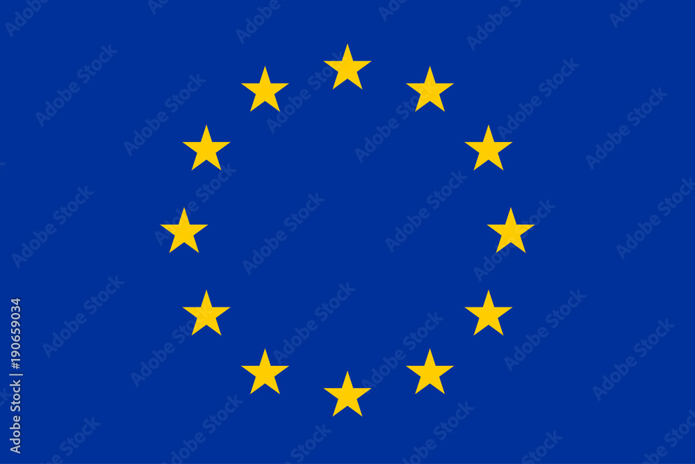 Vector of European union flag. Stars on the blue background. Vector of European union flag. Stars on the blue background.