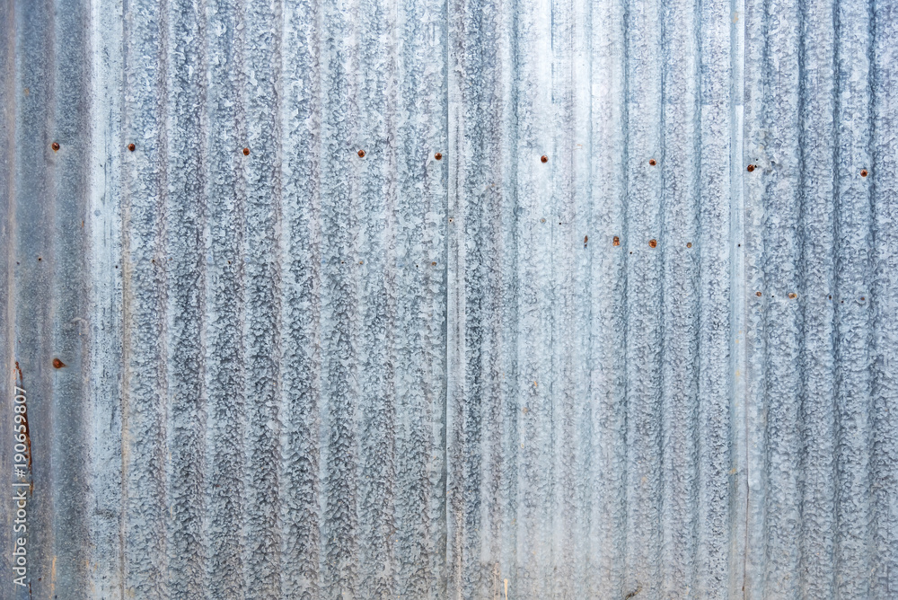 Naklejka premium Abstract zinc rust fence in the outdoors.Thailand.