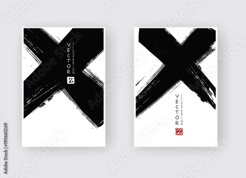 vector black ink brush stroke