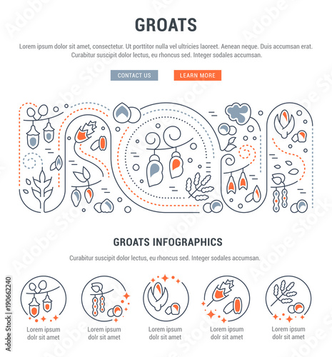 Website Banner and Landing Page of Groats.