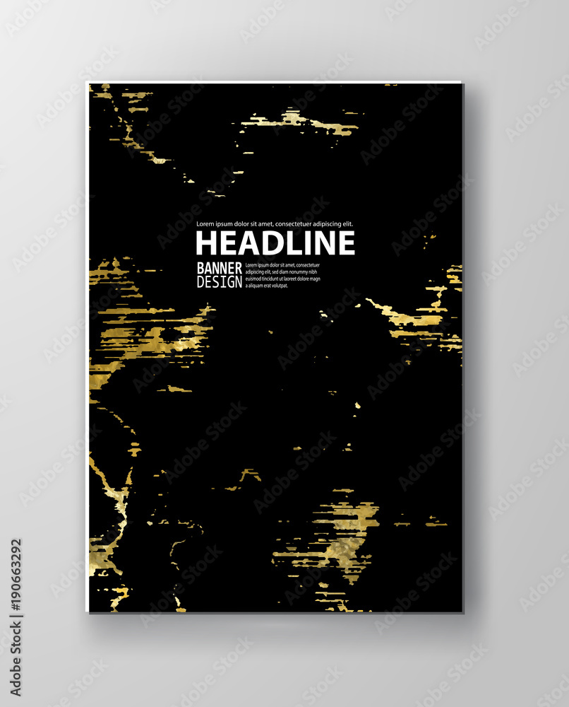Vector Black and Gold Design Templates Stock Vector | Adobe Stock