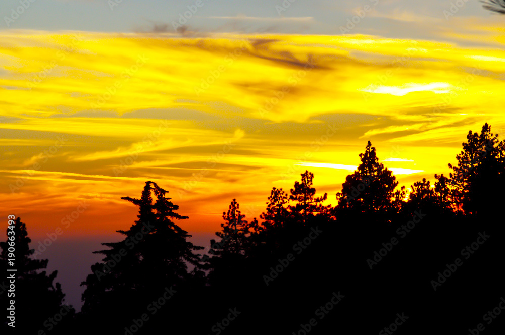 Sunset Idyllwild California