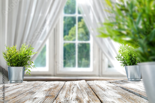 Naklejka Wiosenny widok z okna