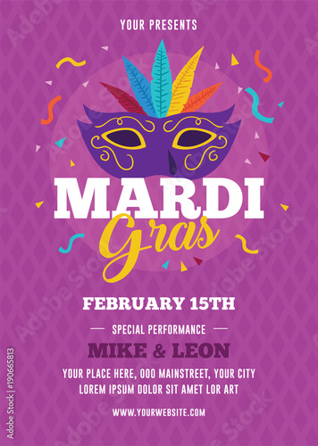 Mardi Gras Flyer Template
