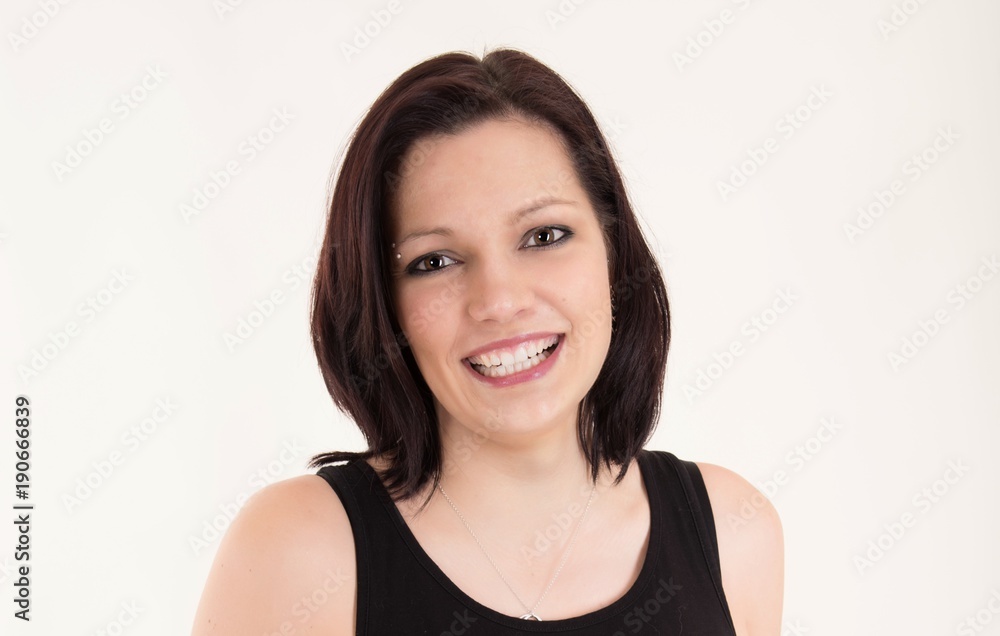 Hübsche sportliche junge Frau Hübsche sportliche junge Frau