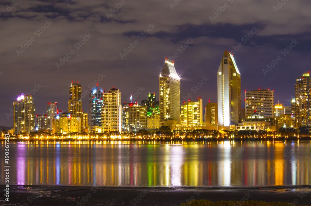 Obraz premium San Diego at night