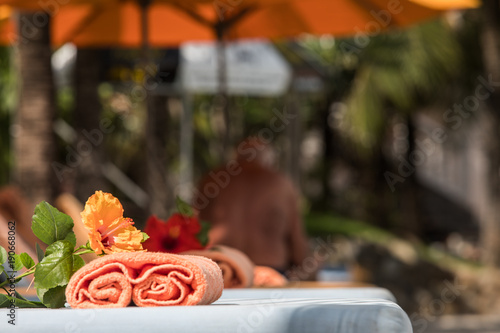 Εκτύπωση καμβά sun lounges and the towels