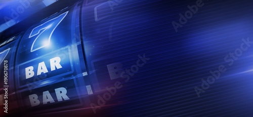 Foto Cool Blue Slot Machine Banner