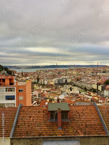 Obraz na płótnie Landscape of Lisbon in Portugal w salonie