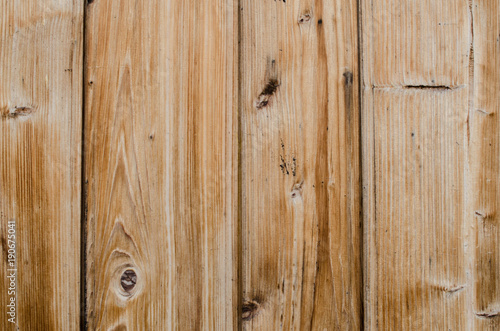 Wooden background. Vintage facade of a wooden house.