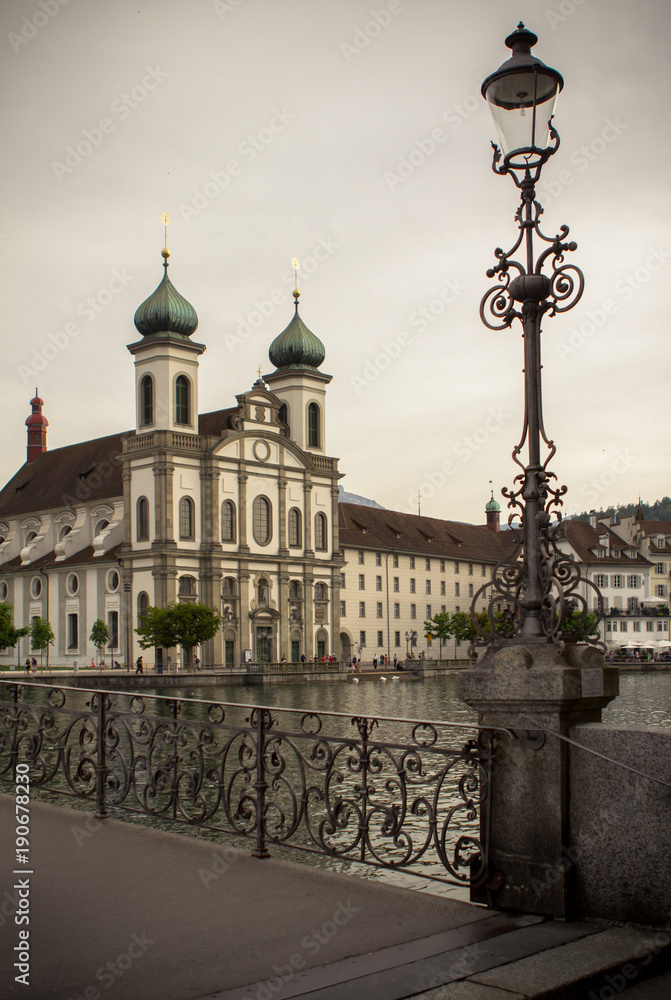 Obraz premium Jesuit Church, Lucerne, Switzerland