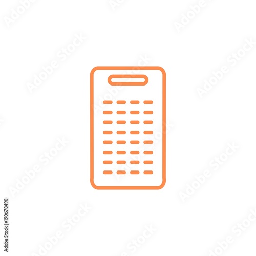 Coconut Grater Tool icon. Kitchen appliances for cooking Illustration. Simple thin line style symbol. © mnaufal design