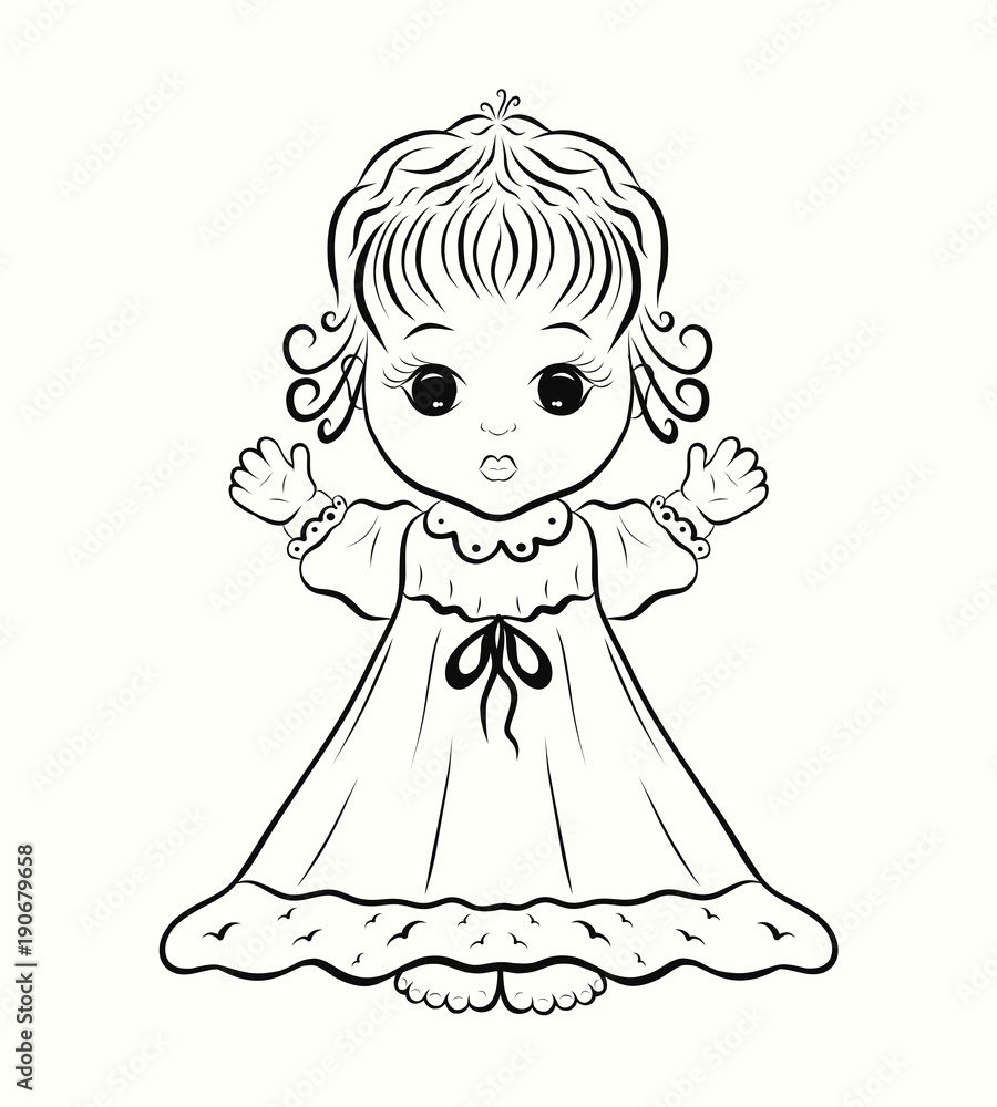 A cute little girl in a dress A cute little girl in a dress