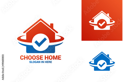 Choose Home Logo Template Design Vector, Emblem, Design Concept, Creative Symbol, Icon
