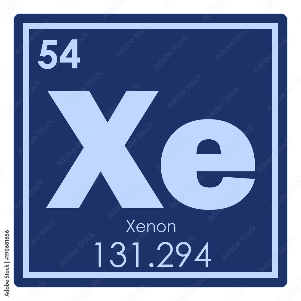 Fototapeta premium Xenon chemical element