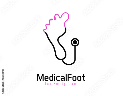 Medical foot logo