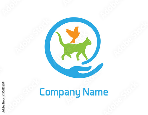 Pets care logo