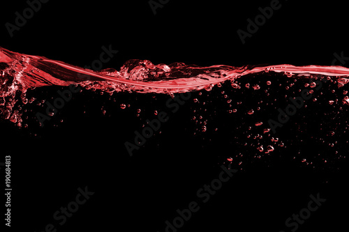 Red splash surface