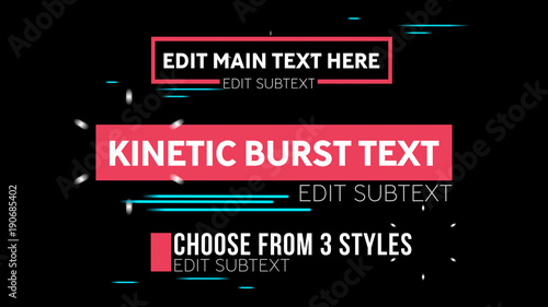 Kinetic Burst Titles