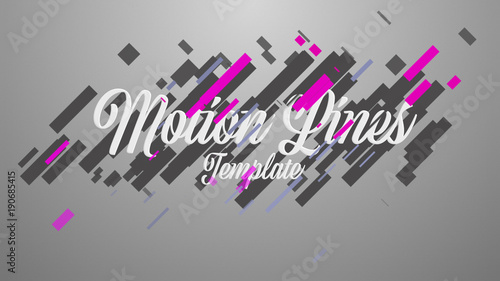 Motion Lines Reveal Title