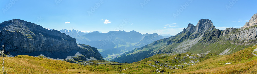 Fototapeta premium View on Uri Alps around Engelberg