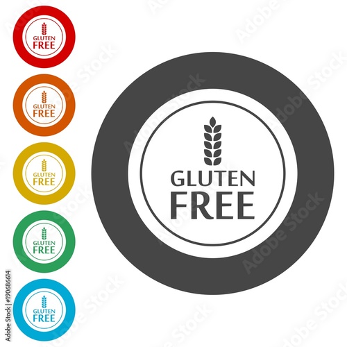 Gluten Free Sign Icon 