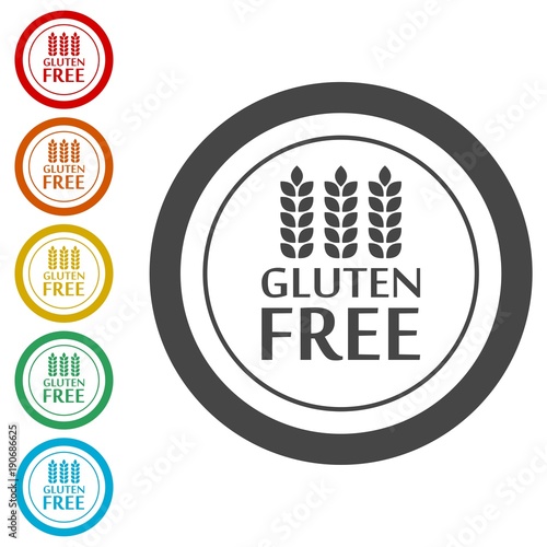 Gluten Free Sign Icon 
