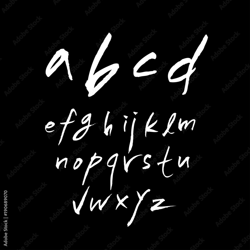 벡터 문자 / 손으로 쓴 글씨체