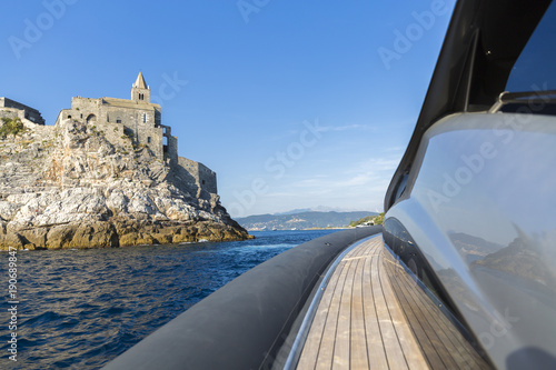 motor boat, inflatable rib