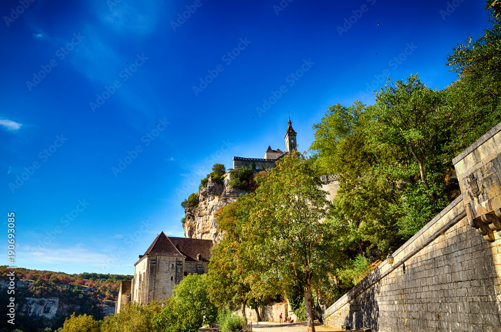 Obraz premium Castle of Rocamadour, France