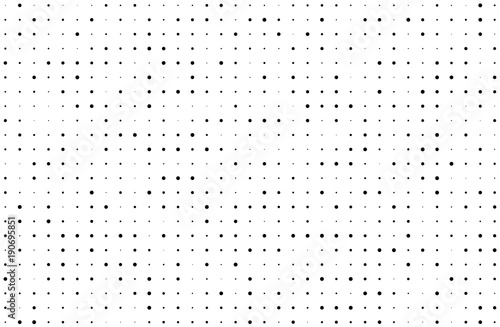 Grunge halftone background. Digital gradient. Dotted pattern with circles, dots, point small and large scale. 