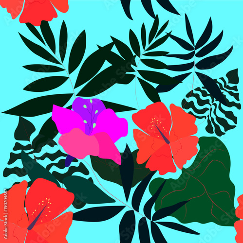 Tropical flower background