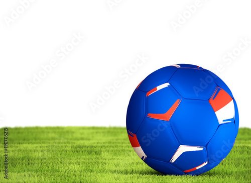 Russia soccer football russian color 3d rendering