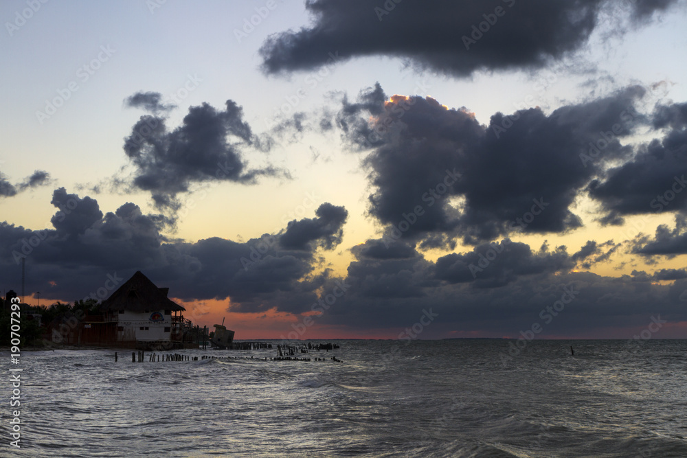 Sunset in Holbox