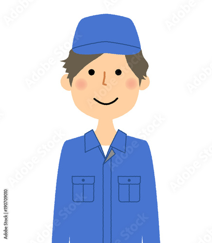 作業服の男性