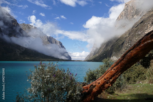 Glacier Lake in the Andes photo