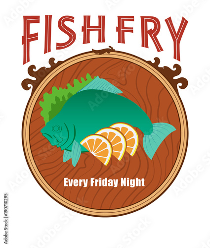 Fish Fry / A display of a fish dinner.