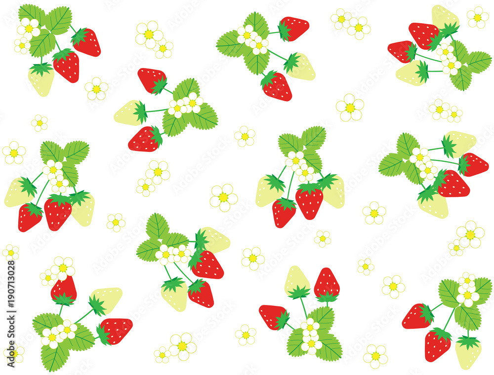 いちご壁紙 Stock ベクター Adobe Stock いちご壁紙 Stock ベクター Adobe Stock