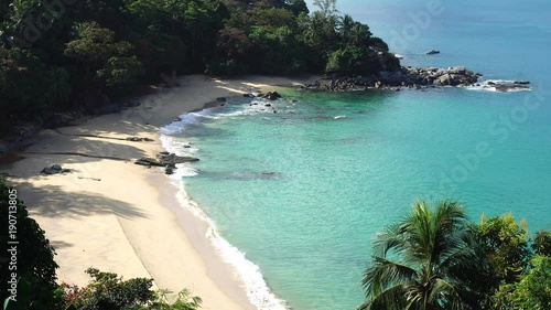 Summer season of Beautiful tropical island and scenery view in phuket island photo