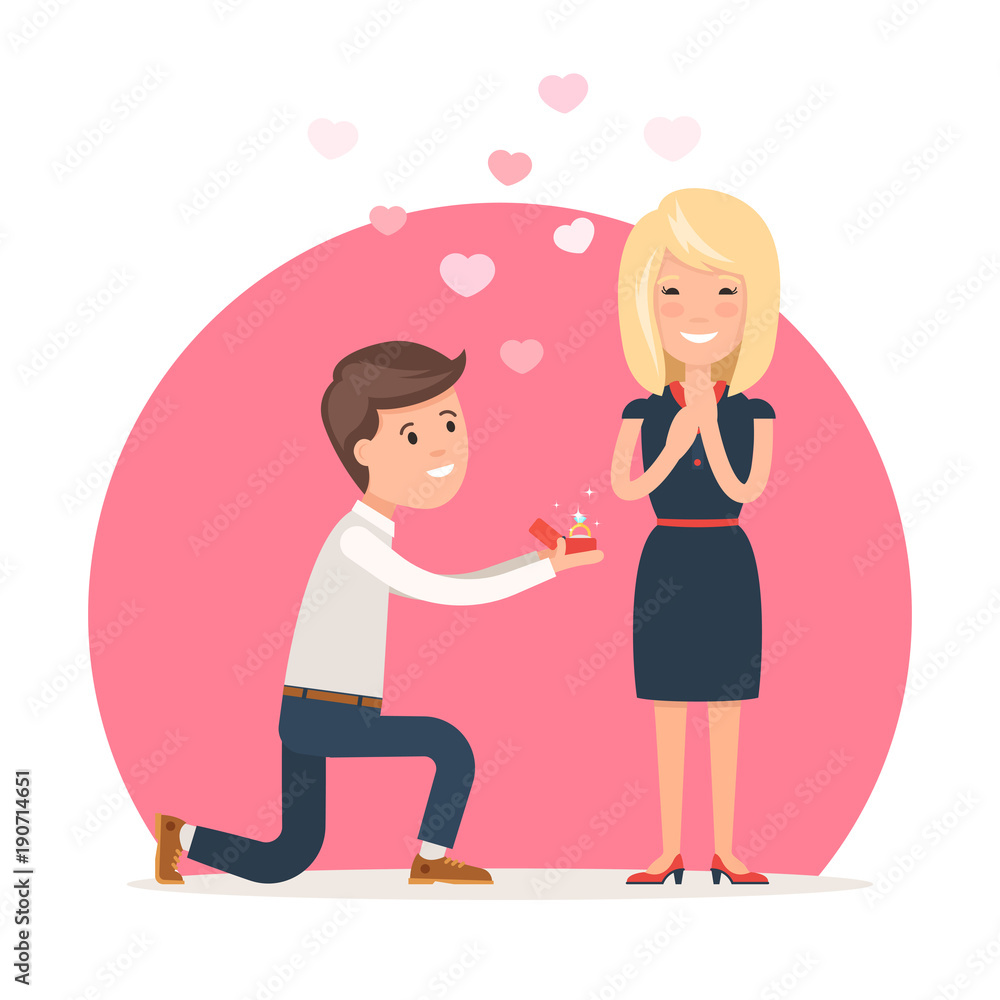 Man makes marriage proposal Man makes marriage proposal