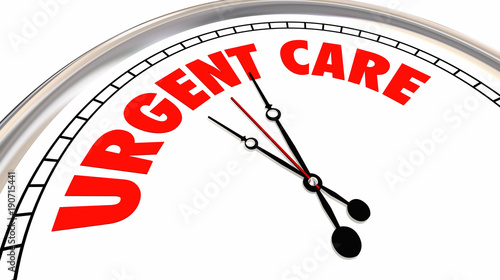 Принти на полотні Urgent Care Clock Medical Emergency Help 3d Illustration