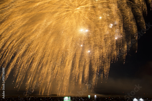 Fireworks over the Sea at the Kashiwazaki Festival photo