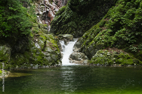 A deep pool in Ojiragawa canyon 