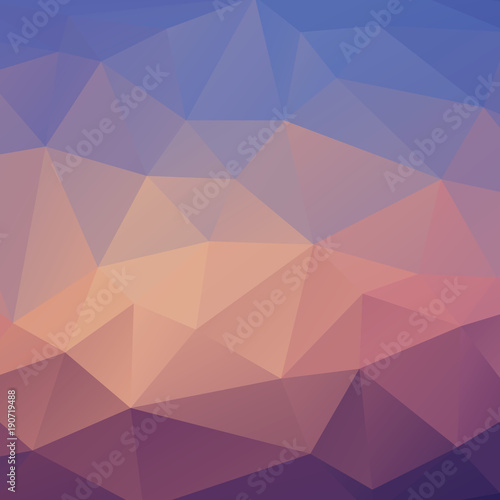 Abstract triangle background in blue tones