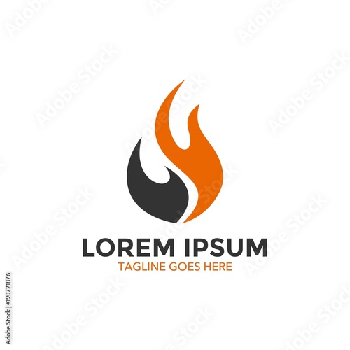 oil and gas industry related logo template. simple shape and color. unique vector illustration. editable