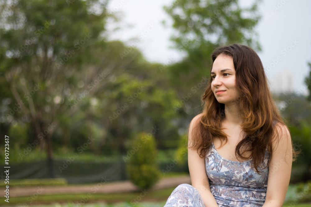 Girl in a park Girl in a park