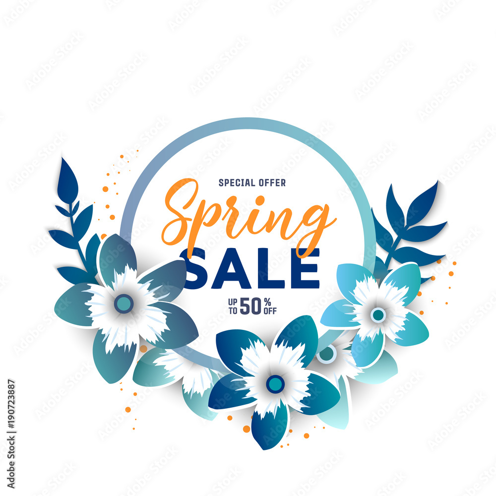 Paper art of spring sale 